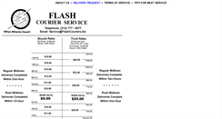 Desktop Screenshot of flashcouriers.biz